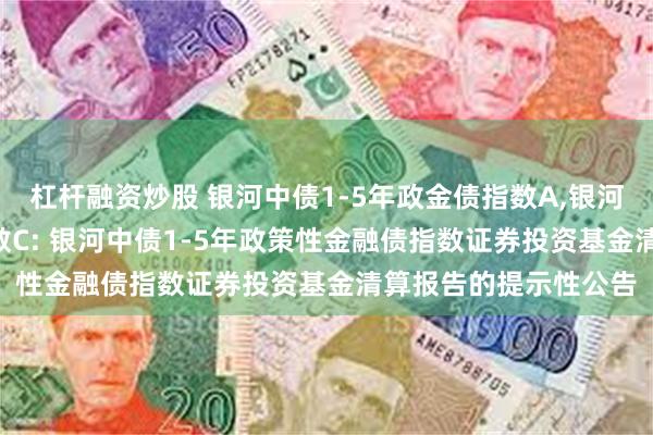 杠杆融资炒股 银河中债1-5年政金债指数A,银河中债1-5年政金债指数C: 银河中债1-5年政策性金融债指数证券投资基金清算报告的提示性公告