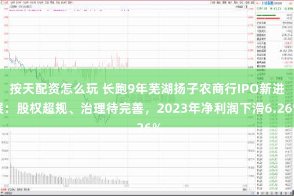 按天配资怎么玩 长跑9年芜湖扬子农商行IPO新进展：股权超规、治理待完善，2023年净利润下滑6.26%