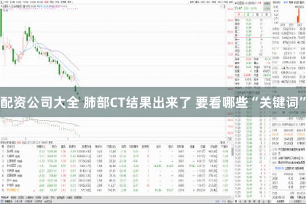 配资公司大全 肺部CT结果出来了 要看哪些“关键词”